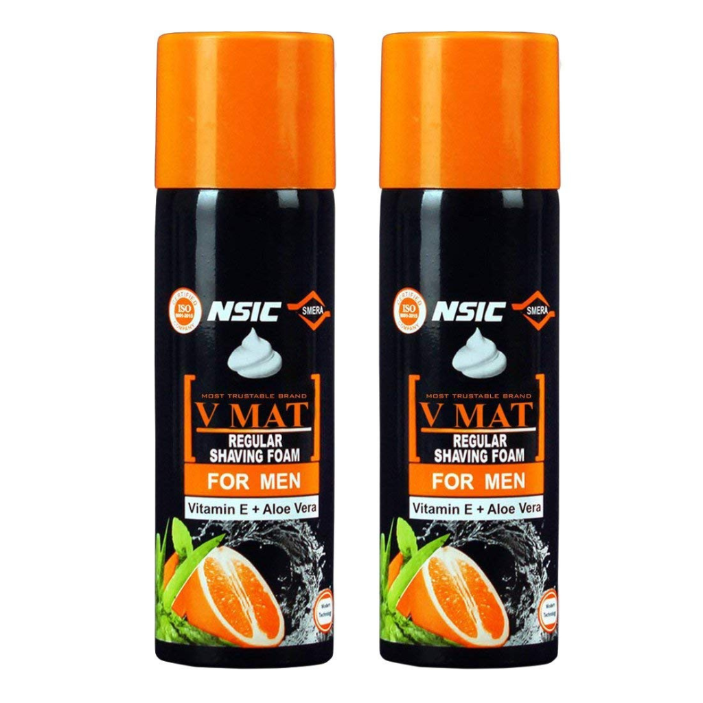 V Mat Shaving Foam (Pack of 2)